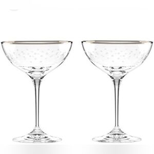 Kate Spade Lenox, Larabee Dot Cocktail Coupe. SET OF 3